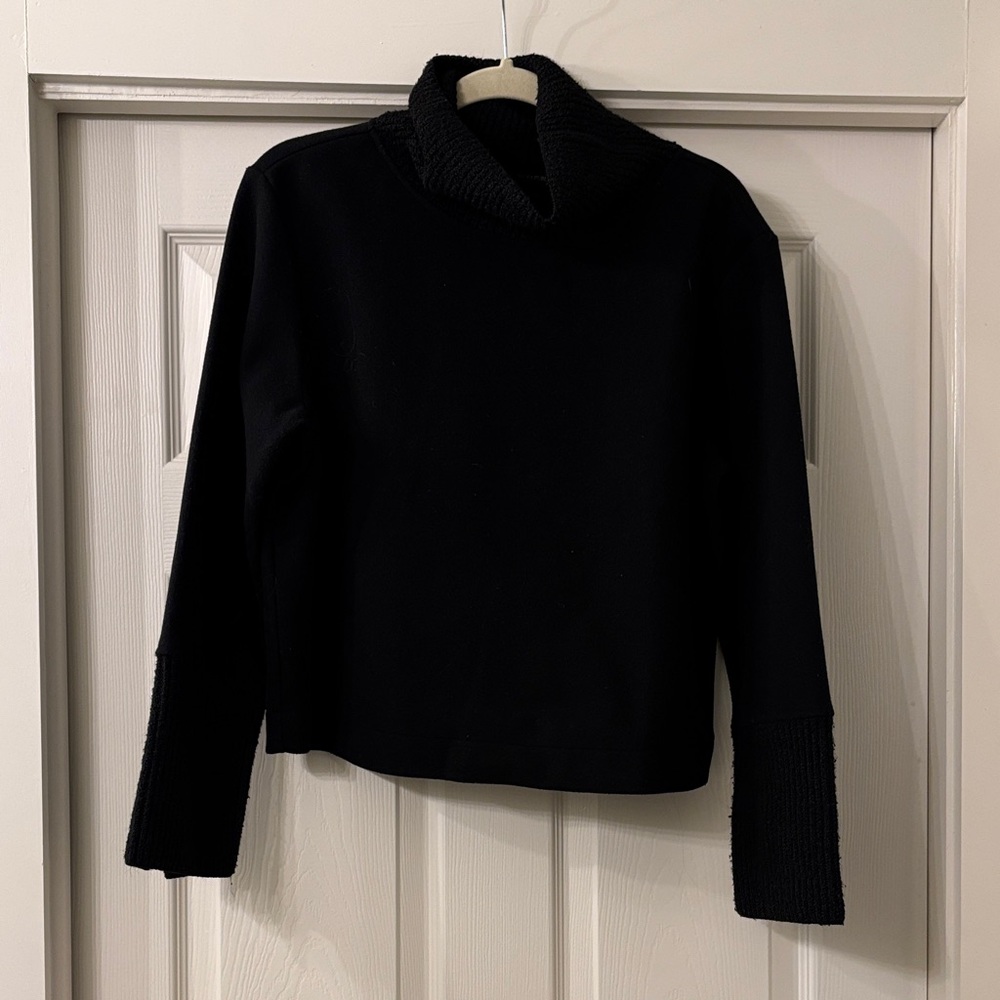 Banana Republic Factory Black Cowl Neck Sweater